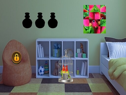 Couple Parrot Escape Puzzle Game