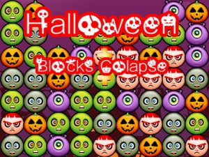 Halloween Block Collapse Delux Puzzle Game