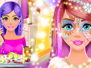 Face Paint Salon: Glitter Makeup Party Games Online Dress Up Game