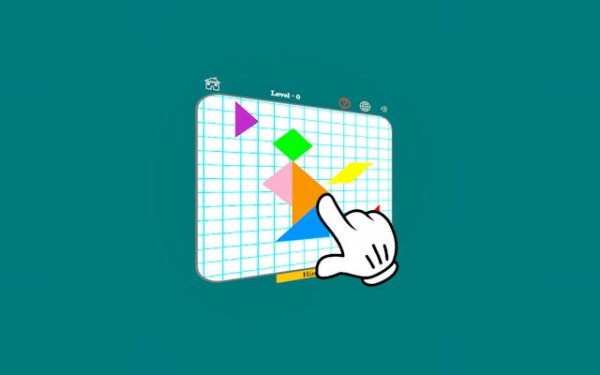 Tangram Collect the Cat Puzzle Game Online Puzzle Game