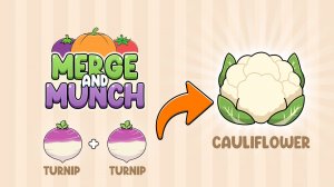 Merge and Munch: Cute Vegetable Merge Puzzle Game - Arcade Game